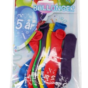 BALLONGER 5 ÅR, 8 PK